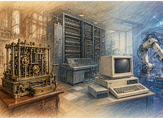 Van rekenmachine tot kunstmatige intelligentie Historische ontwikkeling van mechanische rekenmachines via computers en robots naar kunstmatige intelligentie